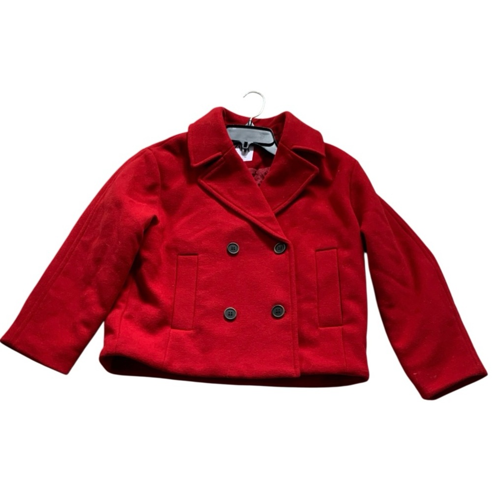 Zara Vibrant Red Kids Peacoat